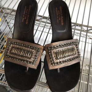 Donald J Pliner beaded sandels.. new. Beautiful